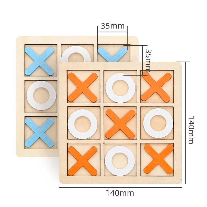 Montessori XO Chess Jigsaw Puzzle SnugBubs Australia