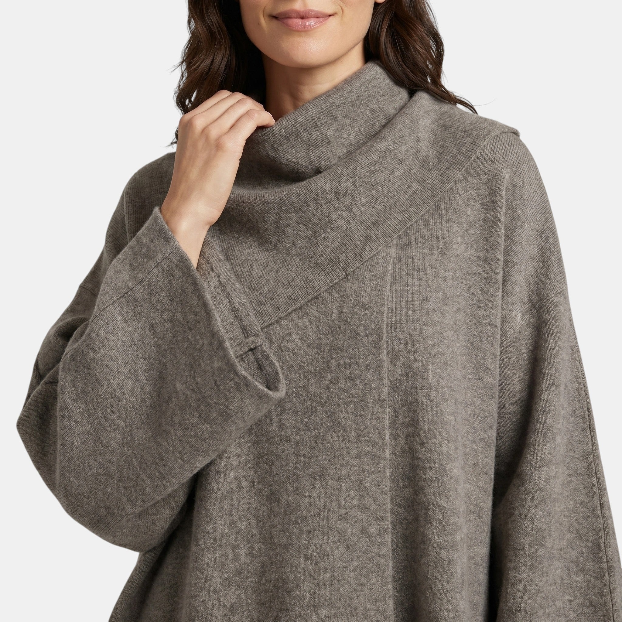 Women's Relaxed Fit Draped Cape Sweater SnugBubs Australia