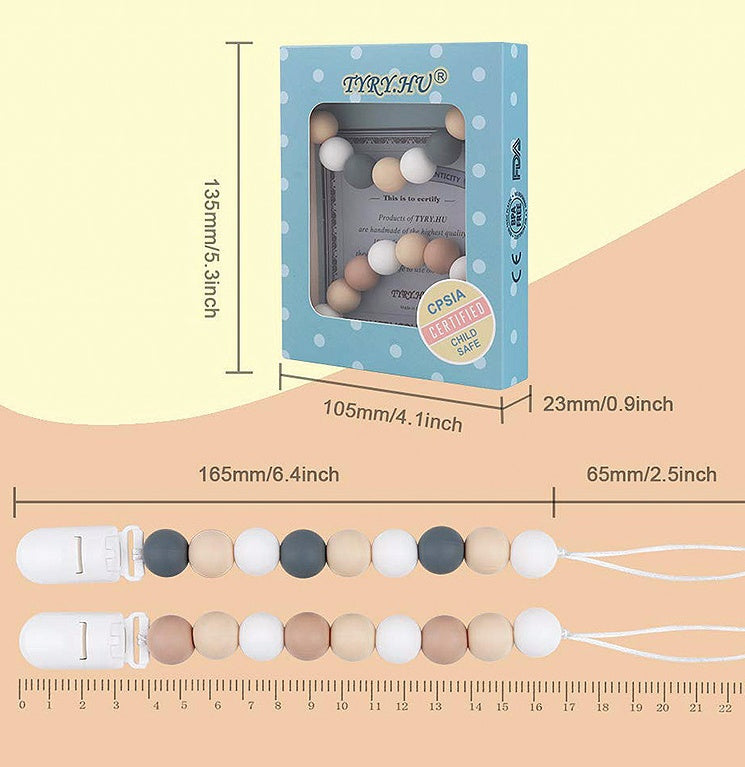 Baby Silicone Pacifier Chain SnugBubs Australia