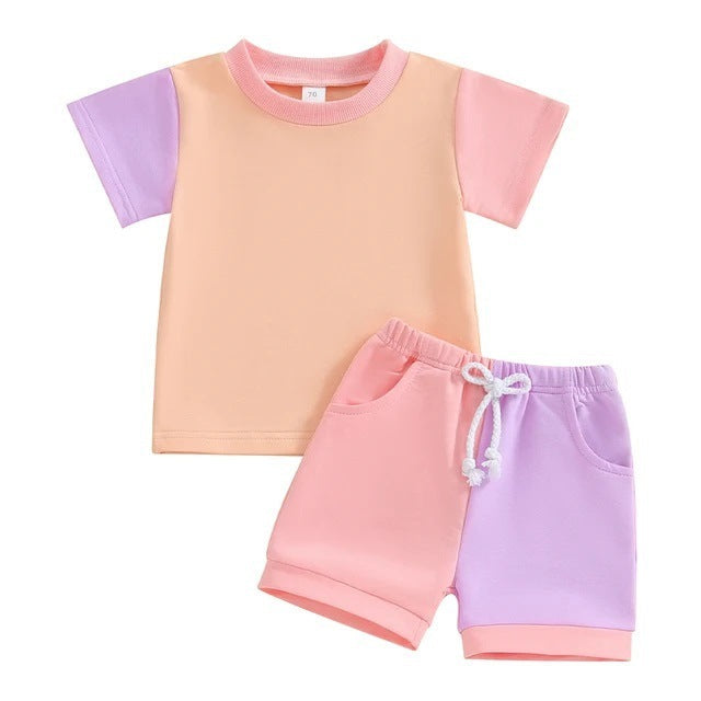 Adorable Color Block Two-Piece Set SnugBubs Australia