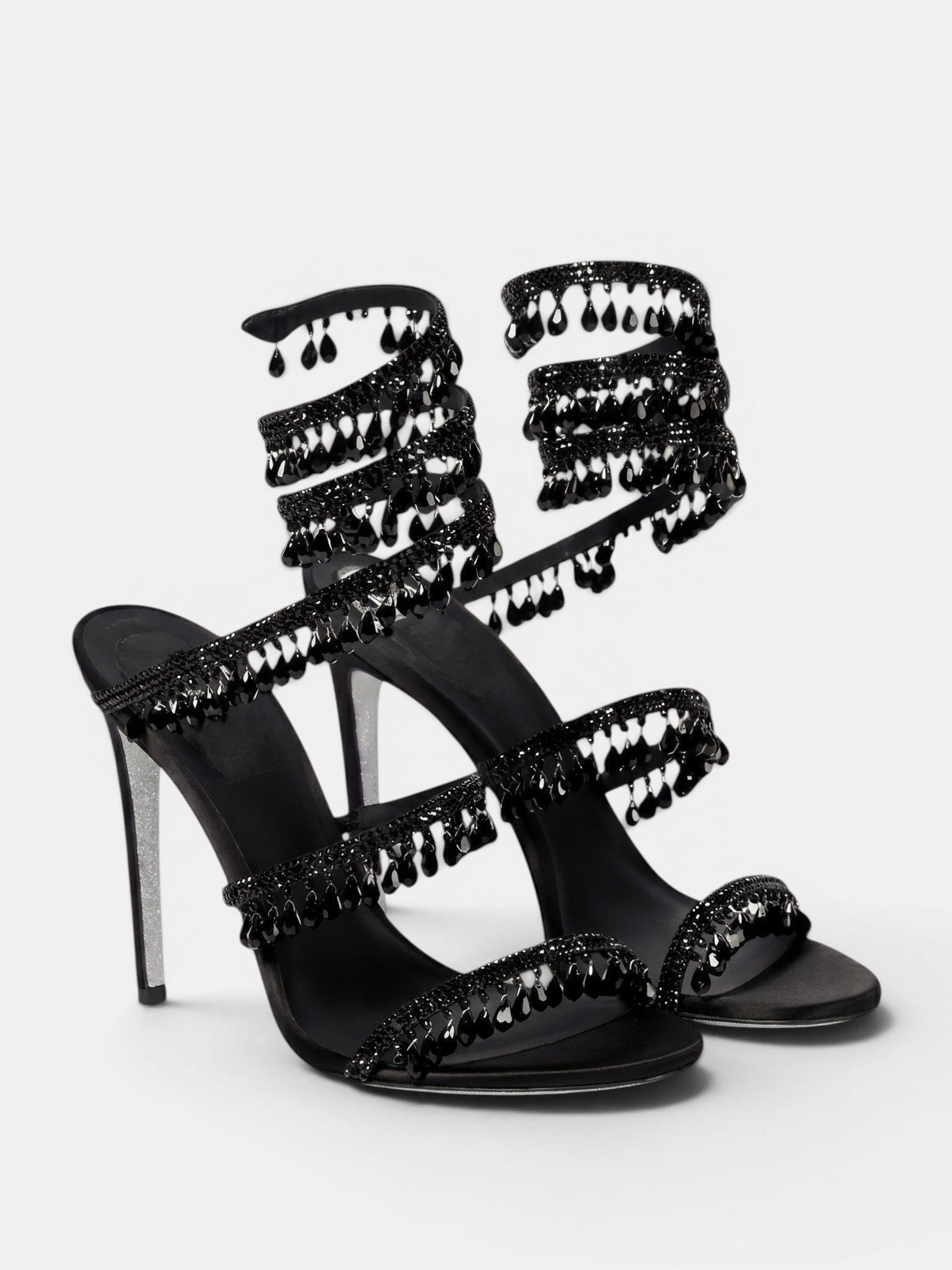 Gleamond | Women's High Heel Sandals with Open Toe and Wraparound Ankle Strap Gleamond