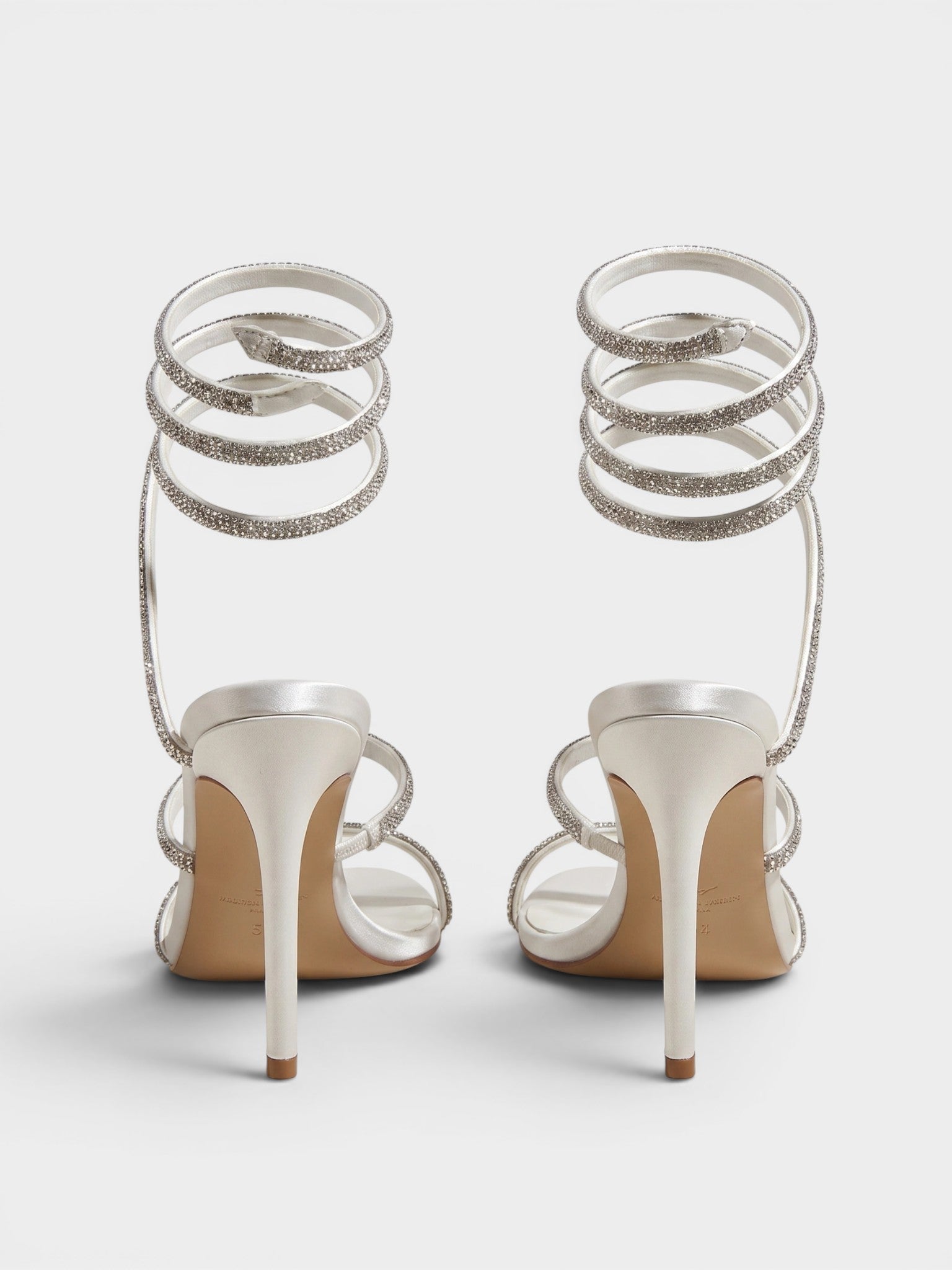 Gleamond | Women's Stiletto Sandals with Open Toe and Spiral Ankle Wrap Gleamond