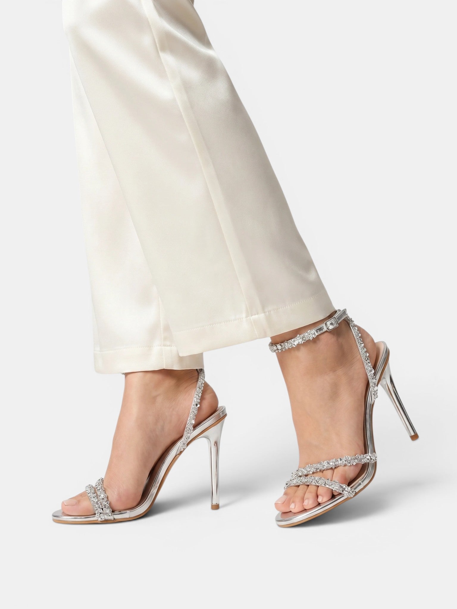 Gleamond | Women's Stiletto Sandals with Open Toe and Buckle Ankle Strap Gleamond