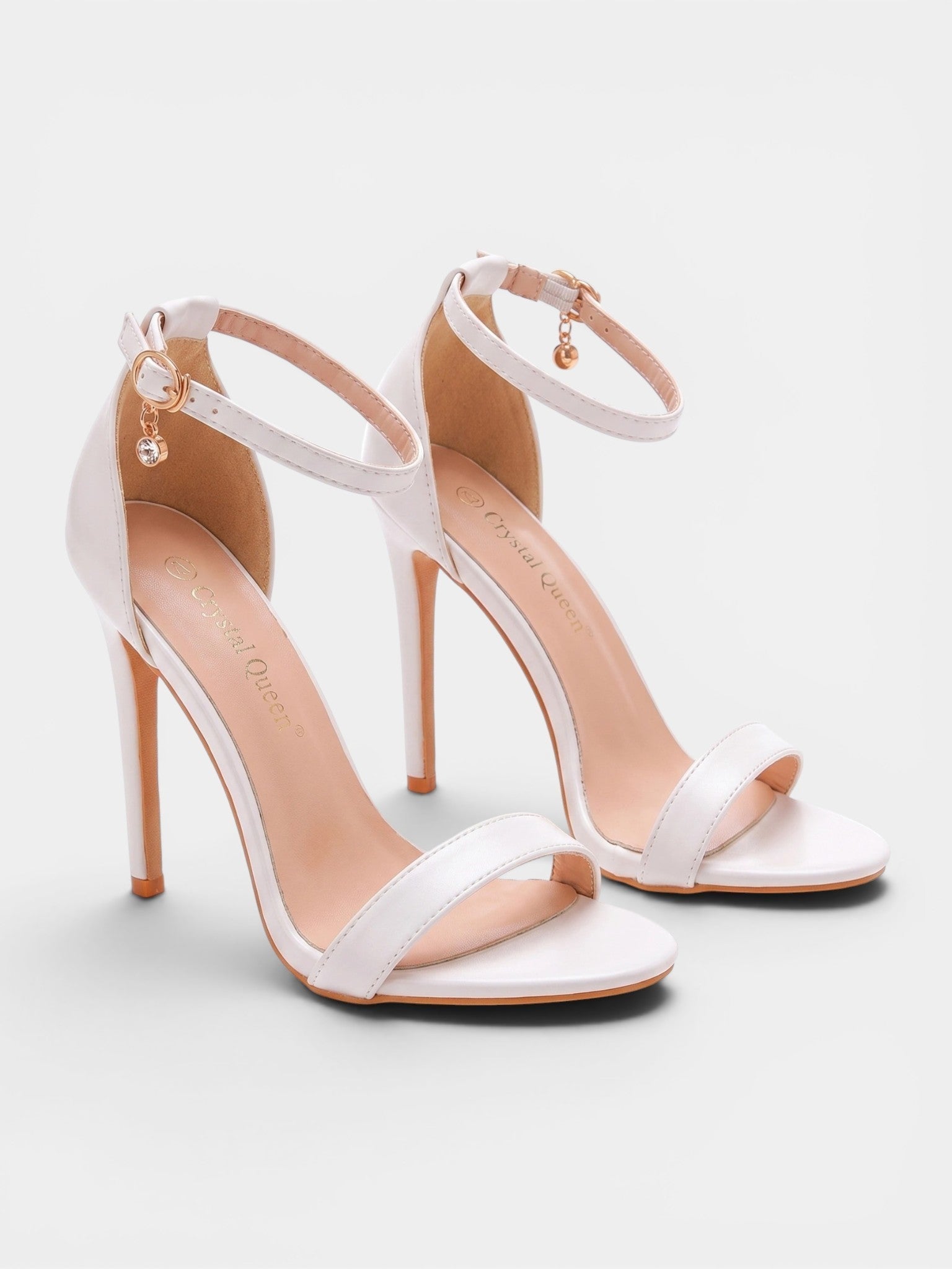 Gleamond | Women's Dress Sandals with Buckle Ankle Strap and Stiletto Heel Gleamond