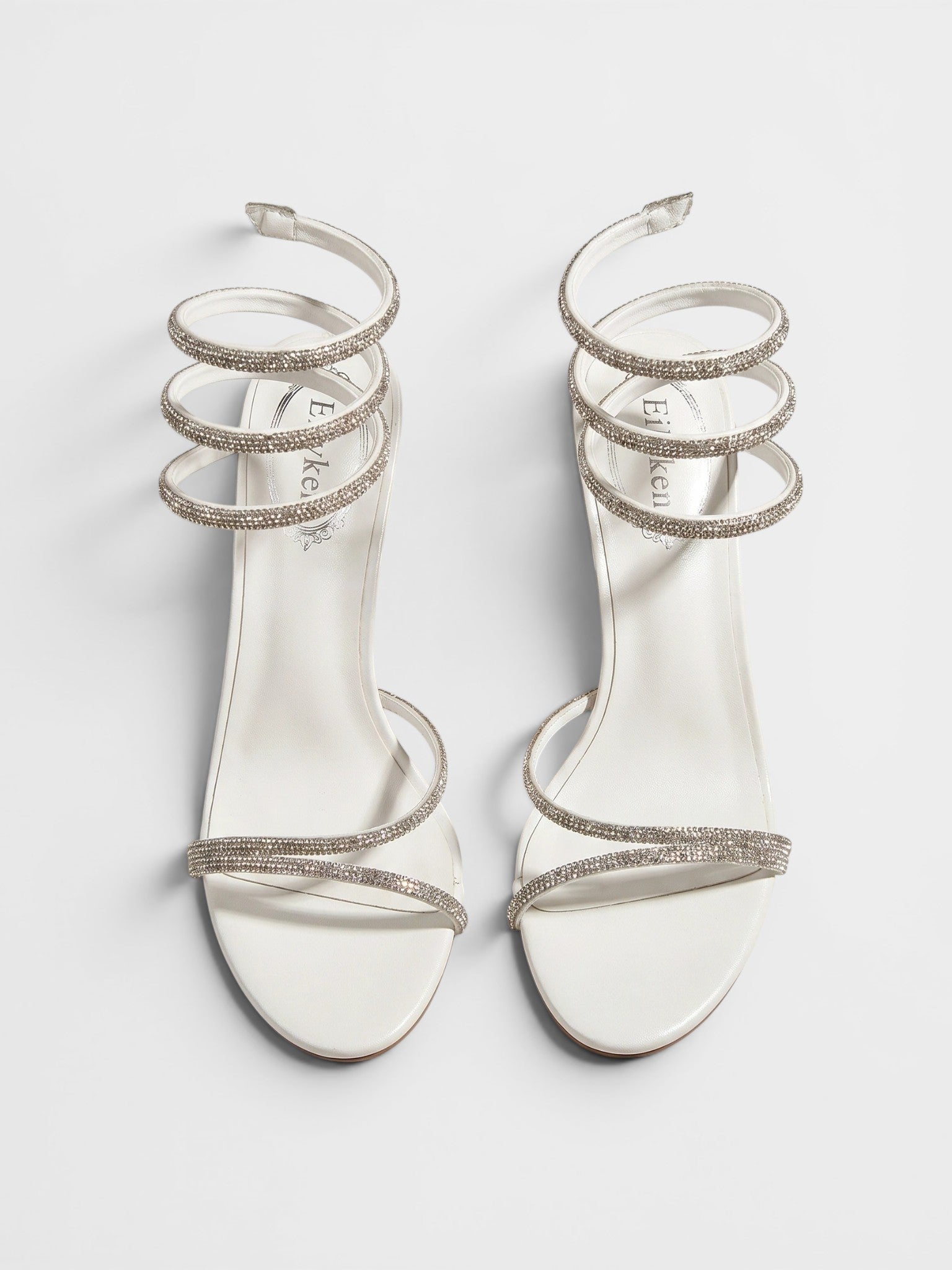 Gleamond | Women's Platform Sandals with Spiral Ankle Strap and Stiletto Heel Gleamond