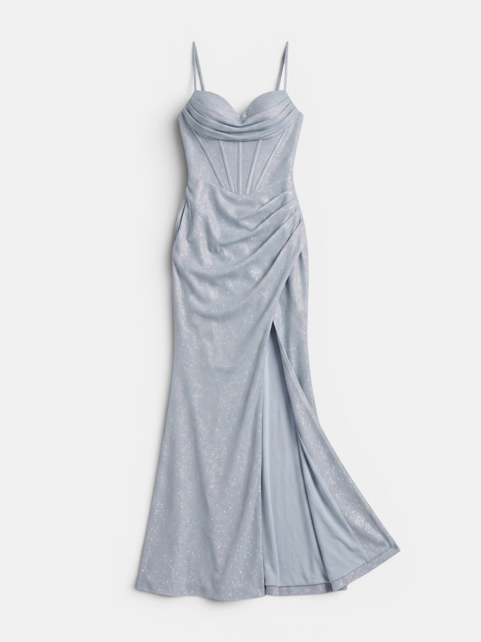 Gleamond | Women's Corset Maxi Dress with Side Split and Shoulder Straps Gleamond