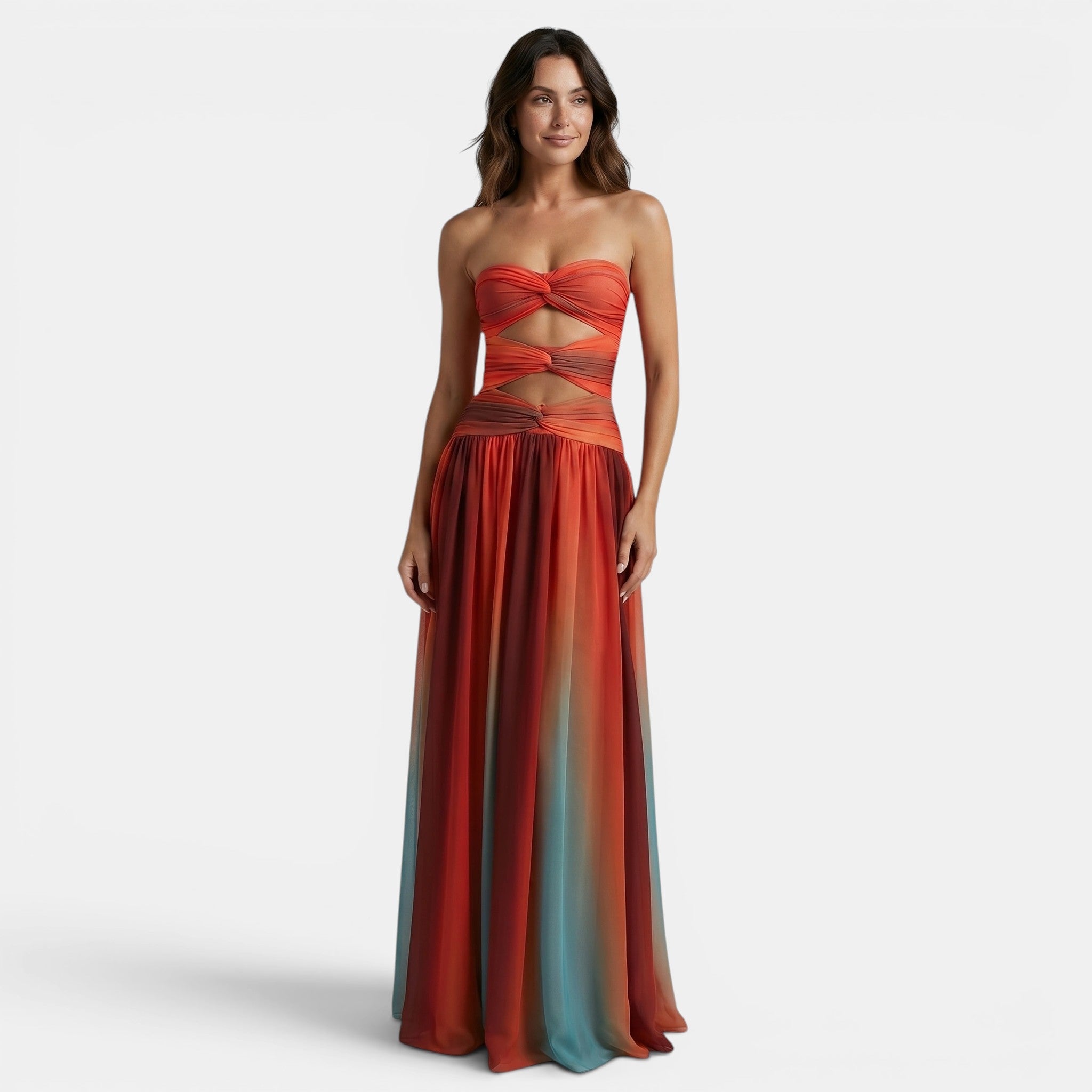 Women's A Line Maxi Dress Strapless Evening Party Dress SnugBubs Australia