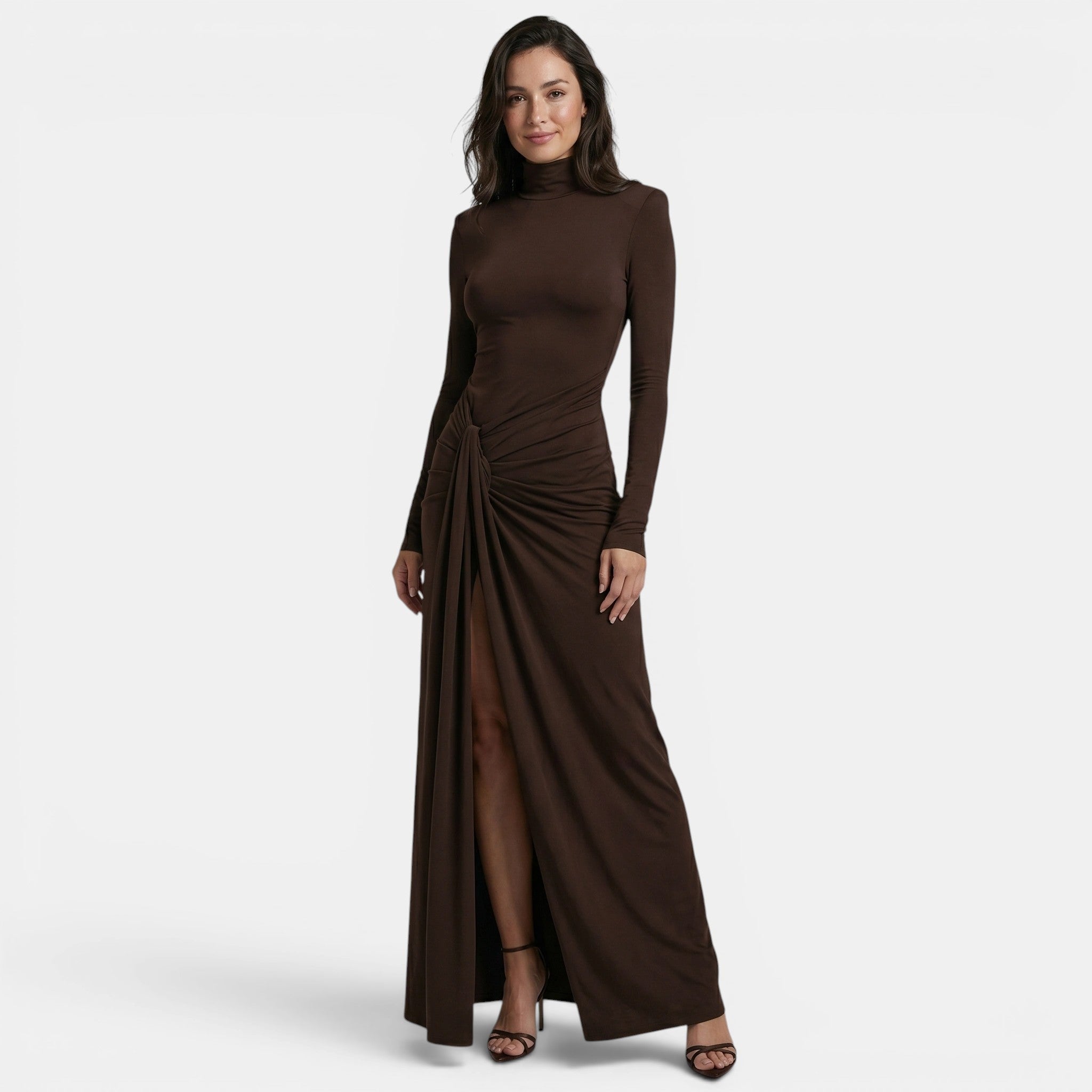 Women's Bodycon Maxi Dress Ruched Waist Formal Dress SnugBubs Australia