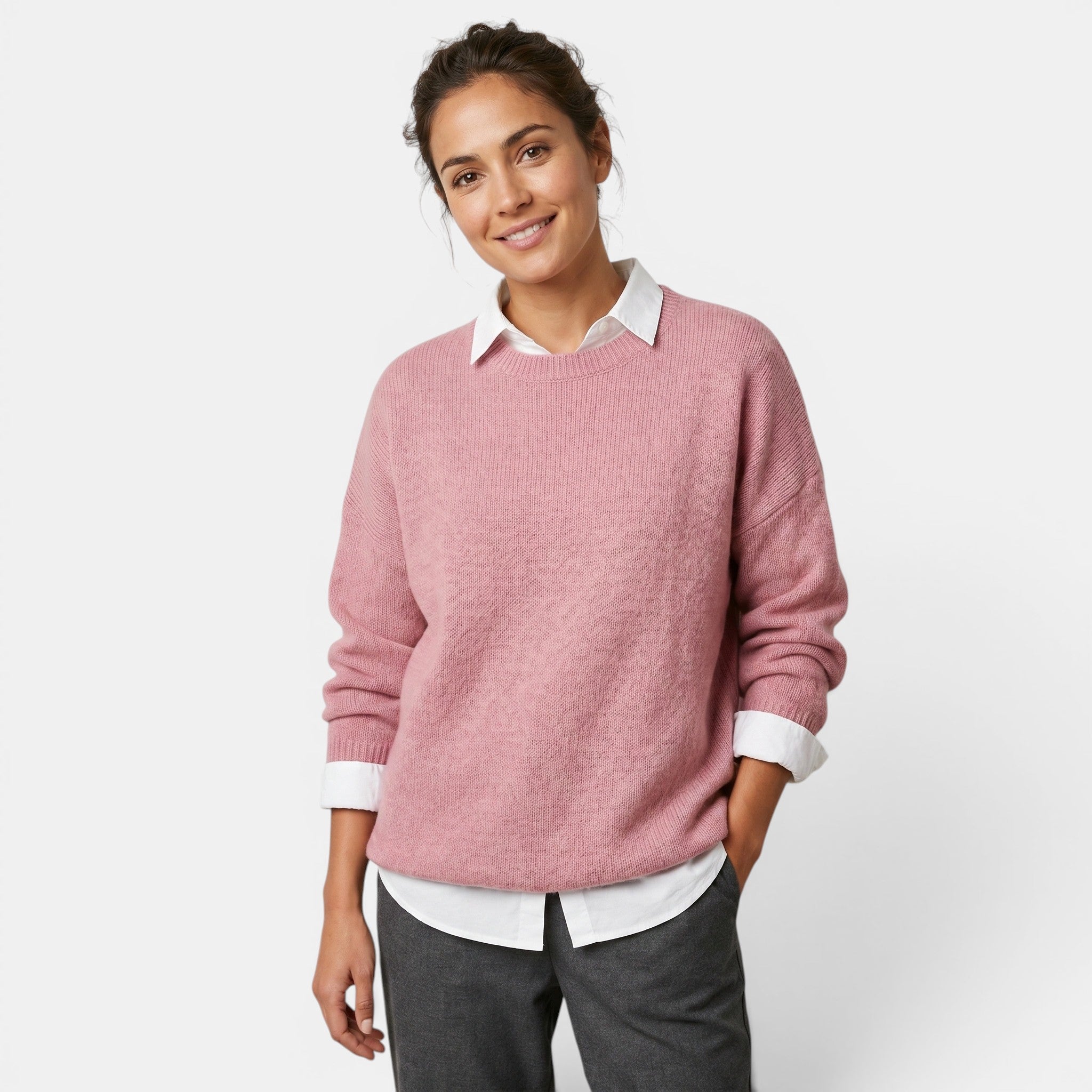Women's Crew Neck Sweater Lightweight Knit Top SnugBubs Australia