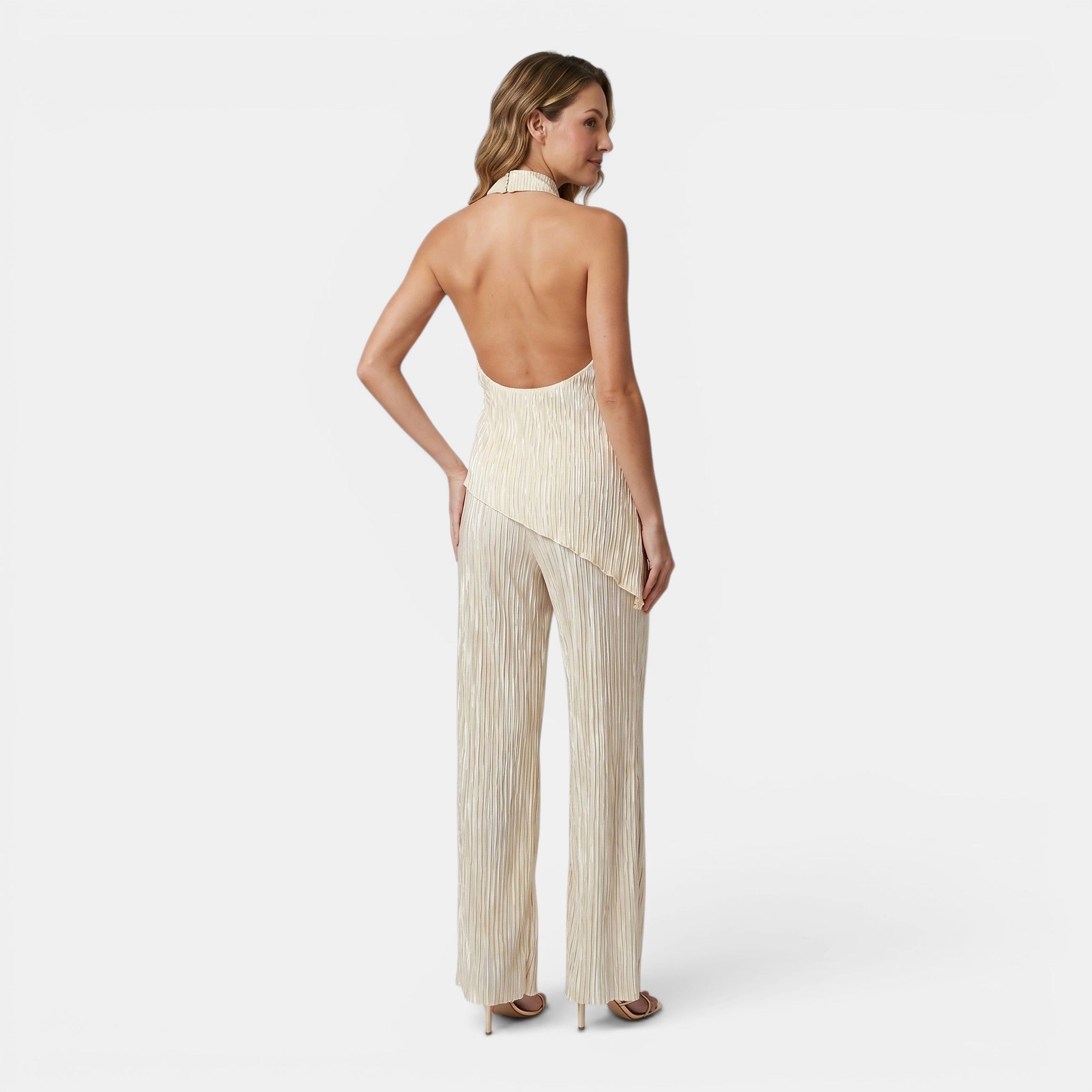 Women's Elegant Halter Neck Pleated Set SnugBubs Australia