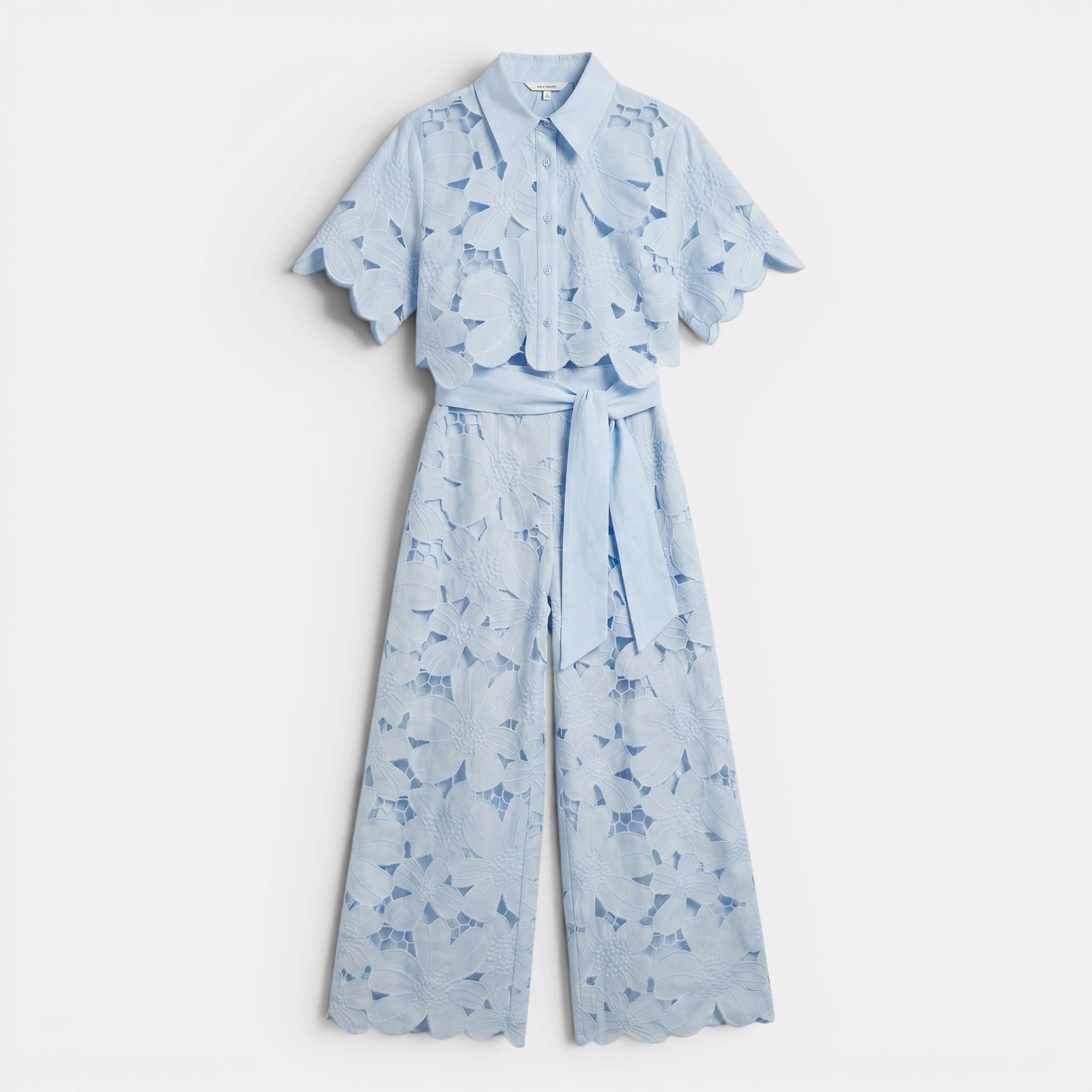Women's Floral Cut Out Two Piece Set Elegant Summer Outfit SnugBubs Australia