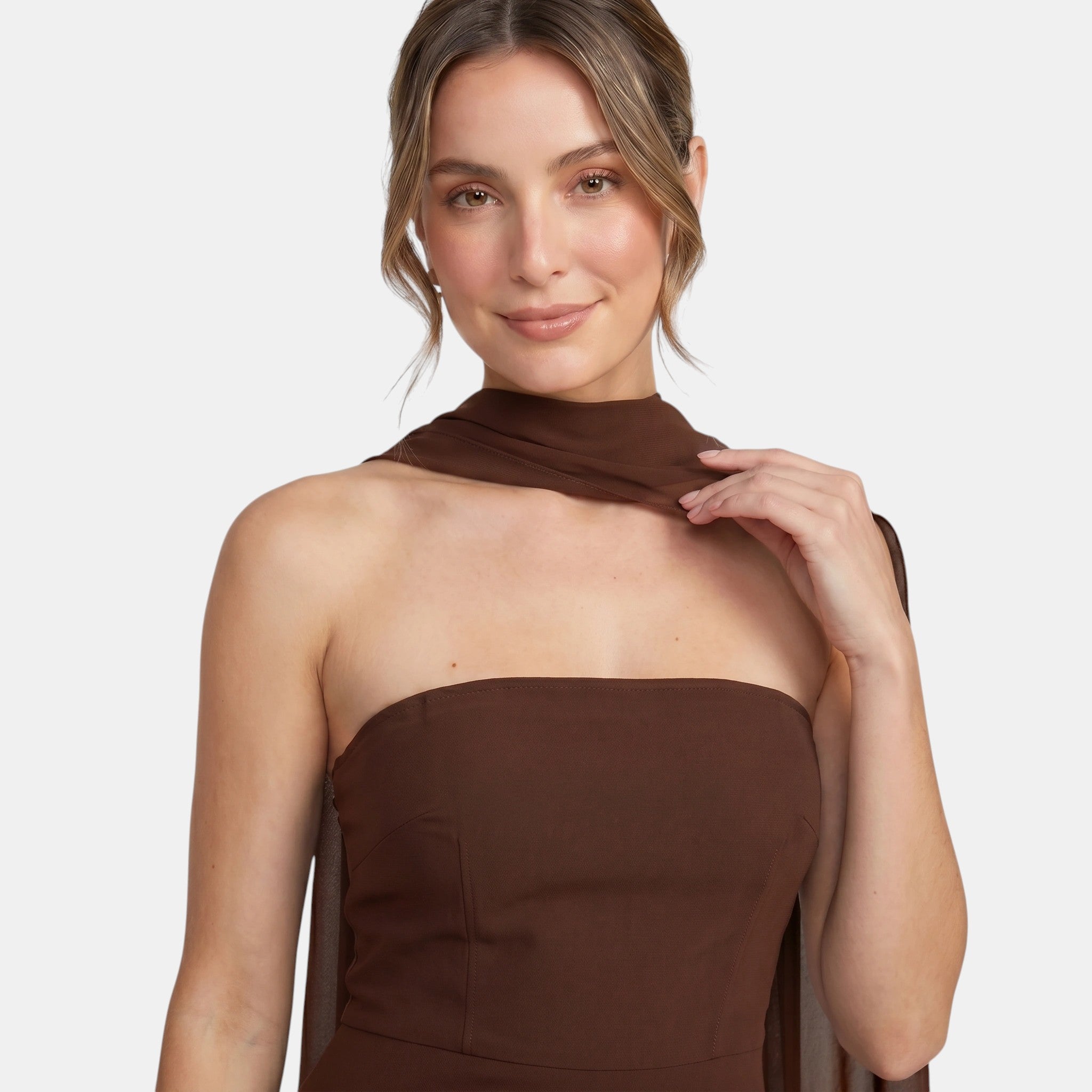 Women's High Neck Strapless Maxi Dress SnugBubs Australia