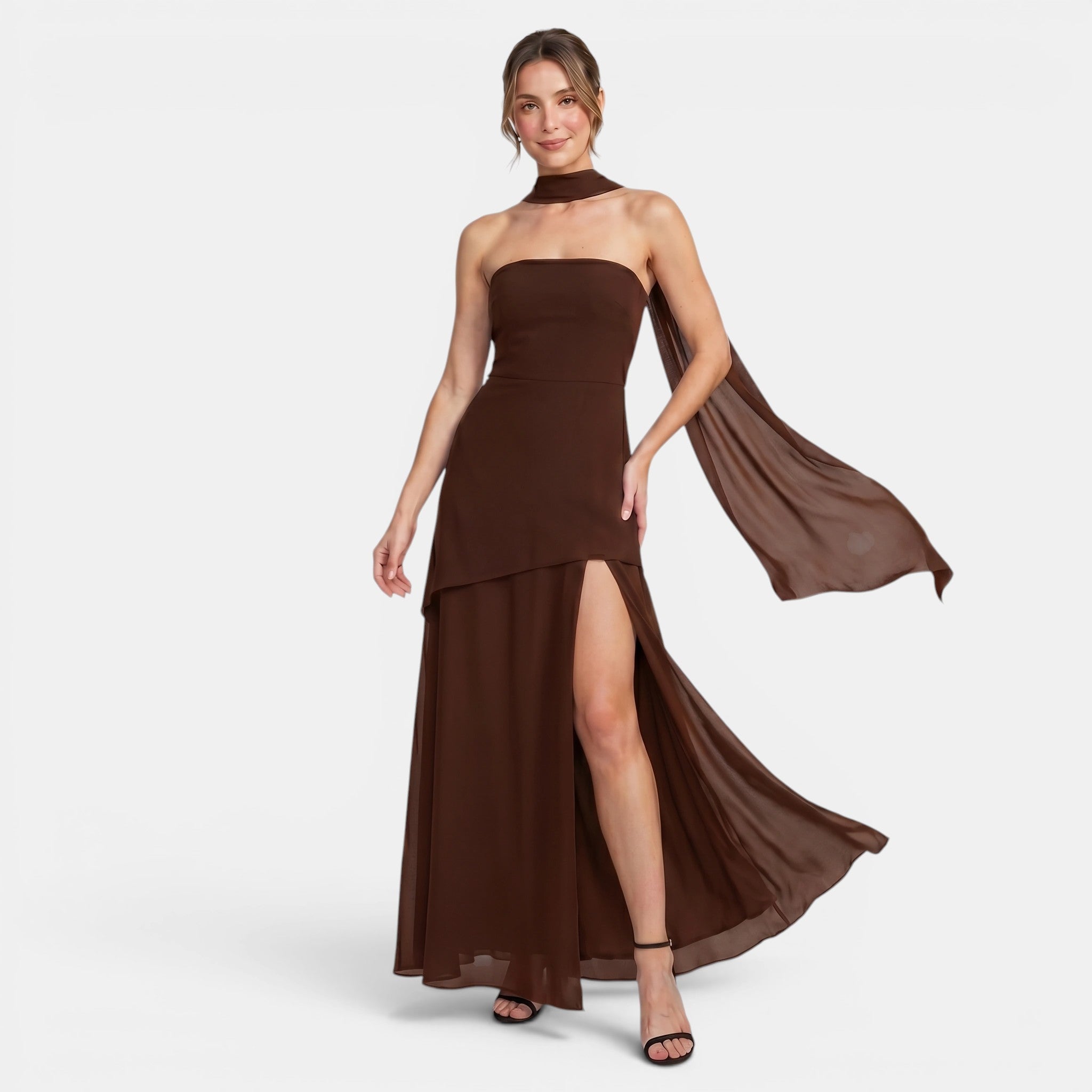Women's High Neck Strapless Maxi Dress SnugBubs Australia