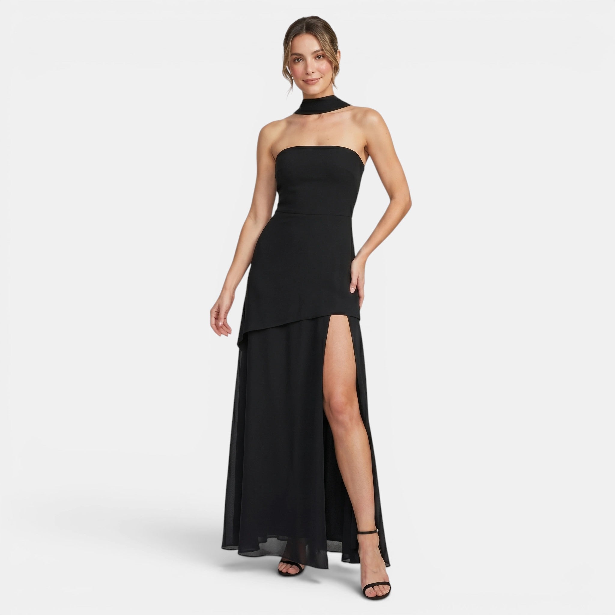 Women's High Neck Strapless Maxi Dress SnugBubs Australia