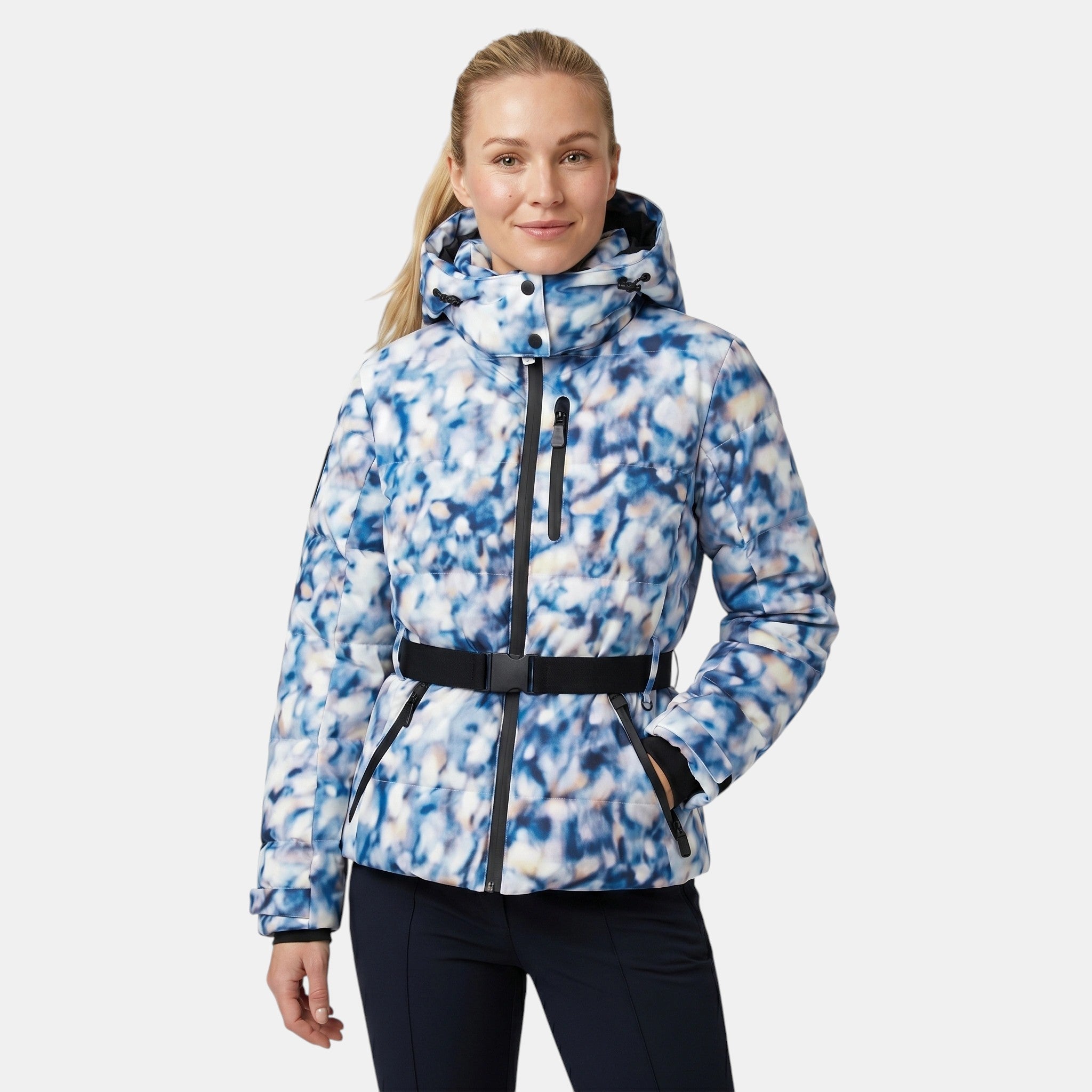 Women's Hooded Puffer Jacket Warm Waterproof Ski Coat SnugBubs Australia