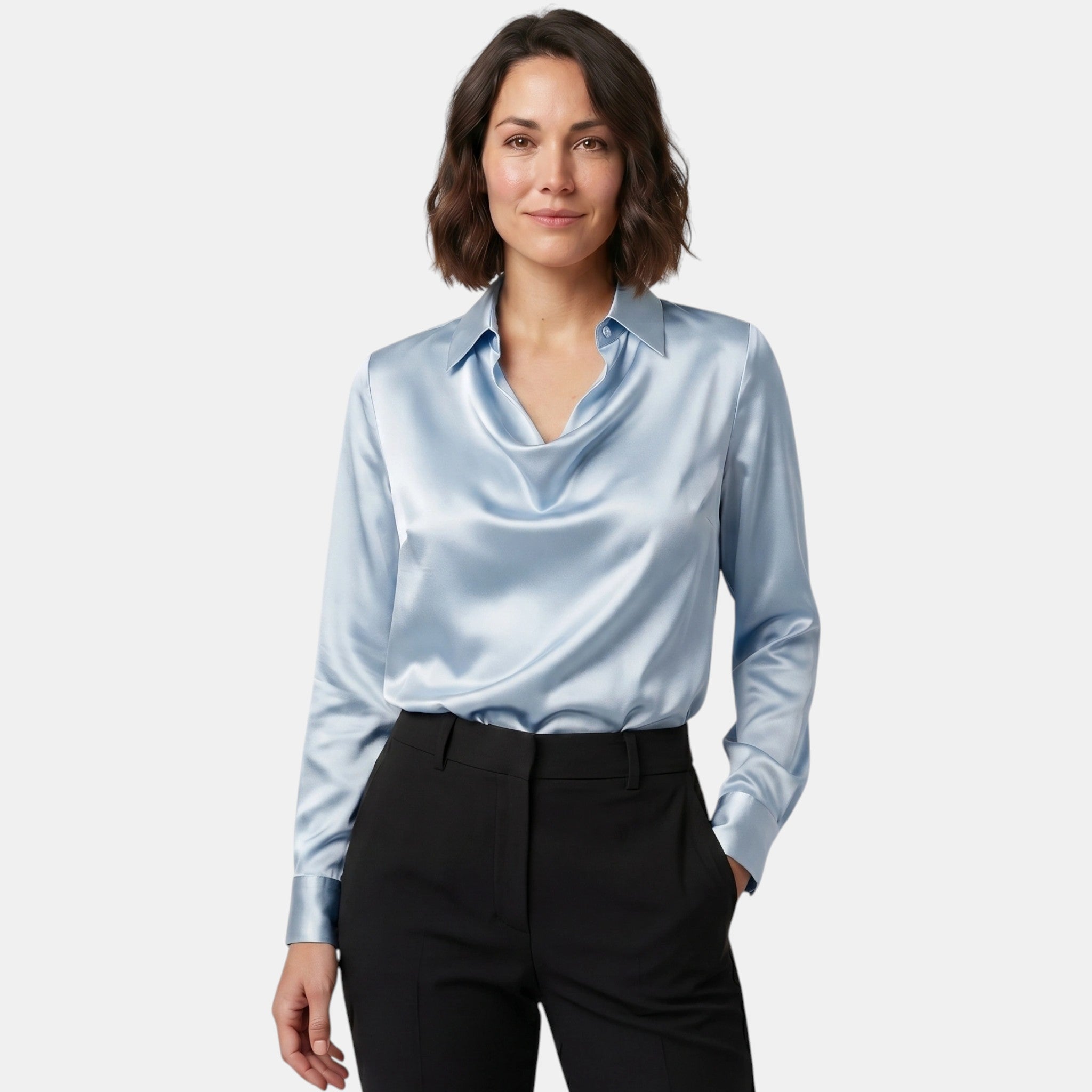 Women's Long Sleeve Floral Blouse Elegant Casual Shirt SnugBubs Australia