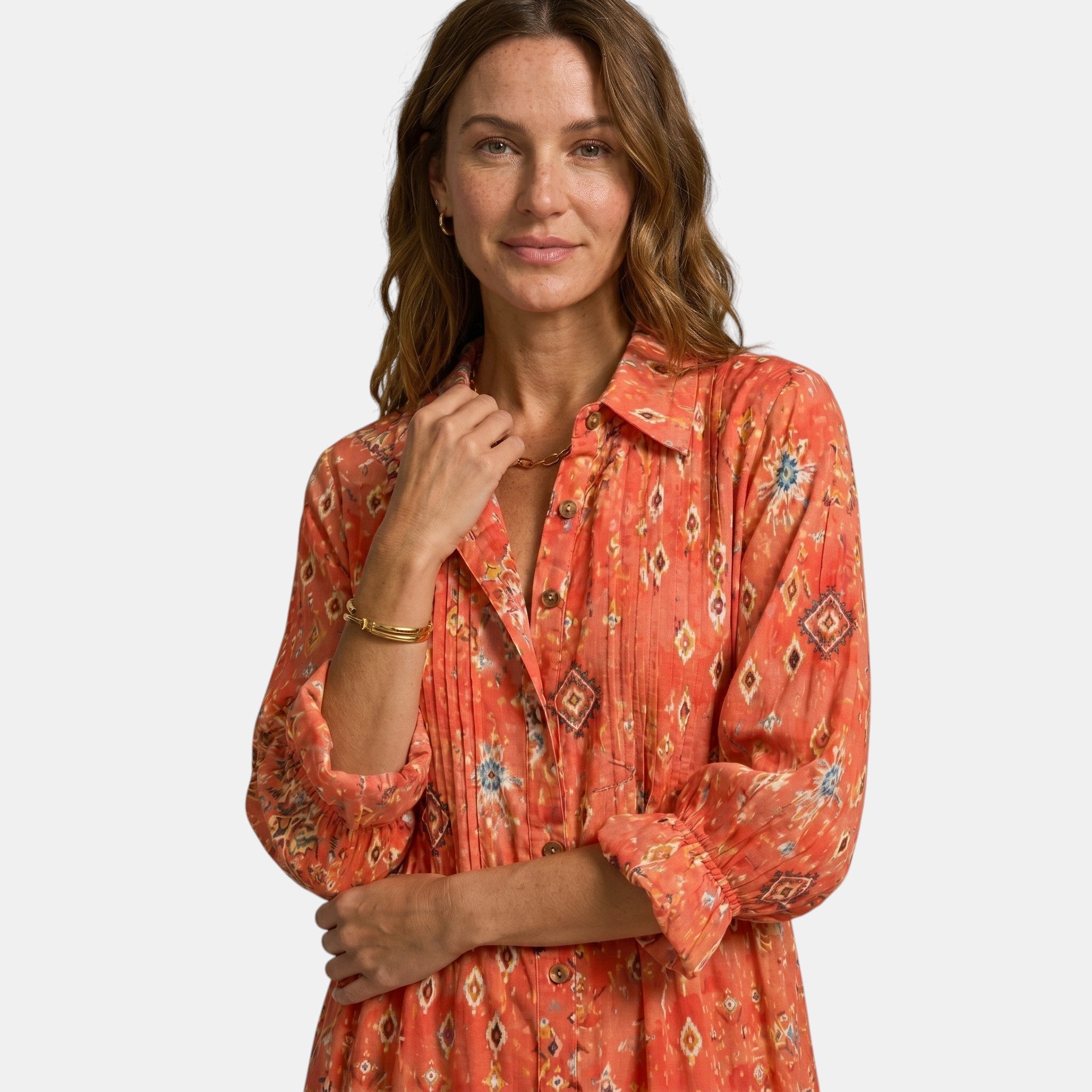 Women's Long Sleeve Printed Maxi Dress SnugBubs Australia