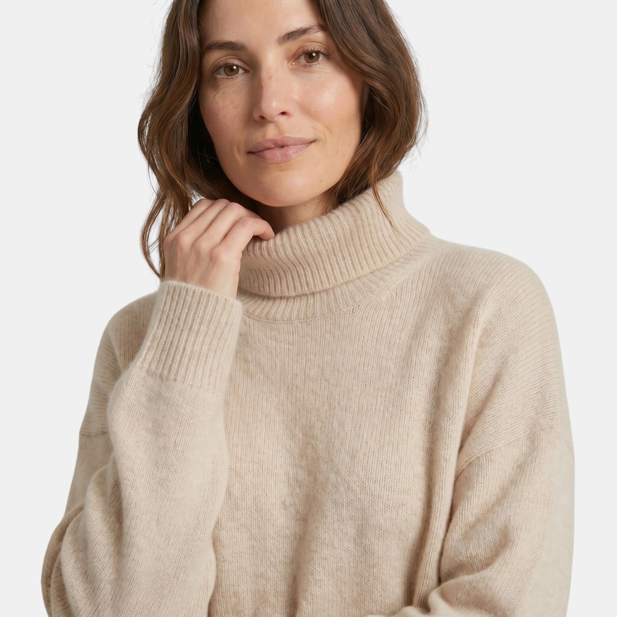 Women's Oversized Turtleneck Sweater for Elegant Style SnugBubs Australia