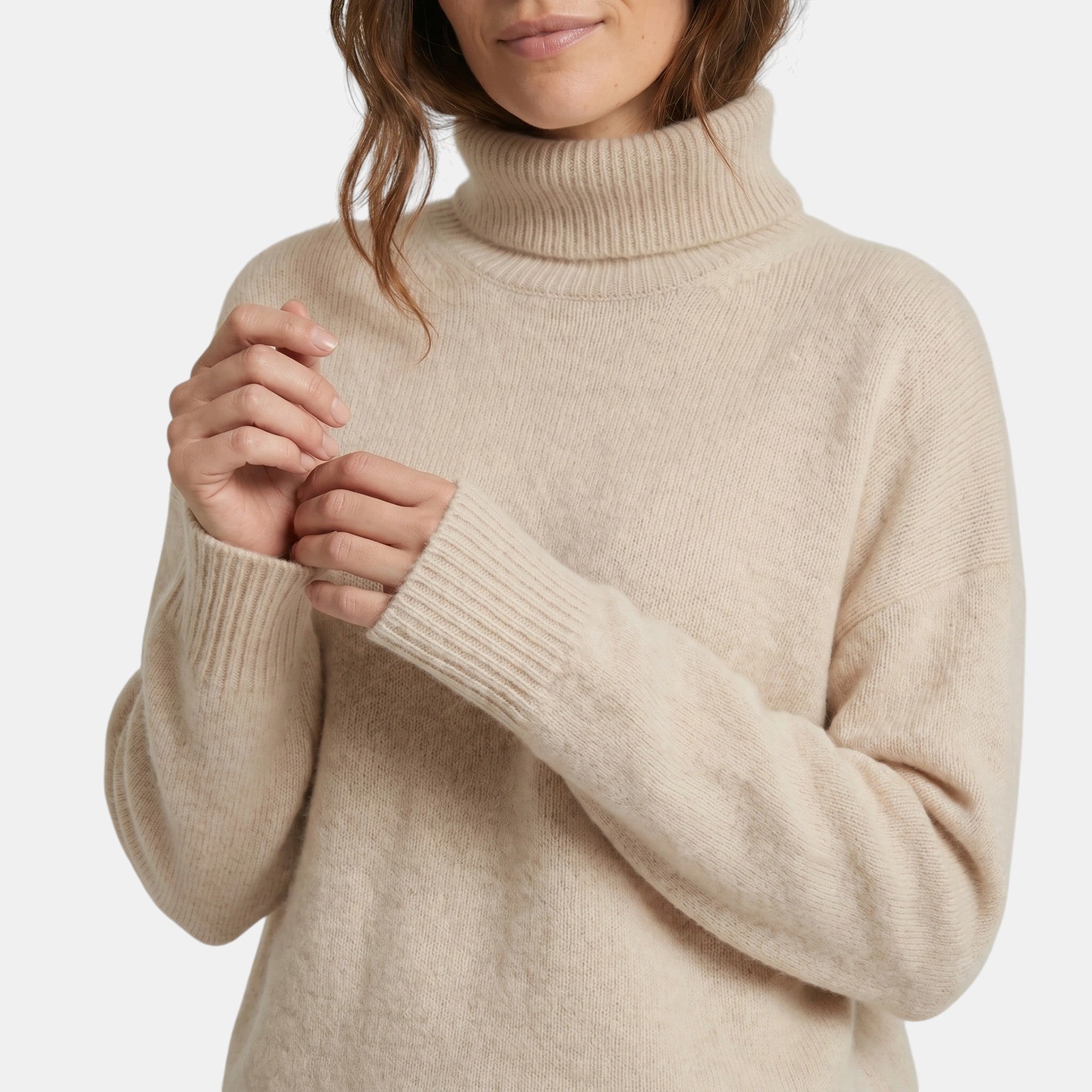 Women's Oversized Turtleneck Sweater for Elegant Style SnugBubs Australia