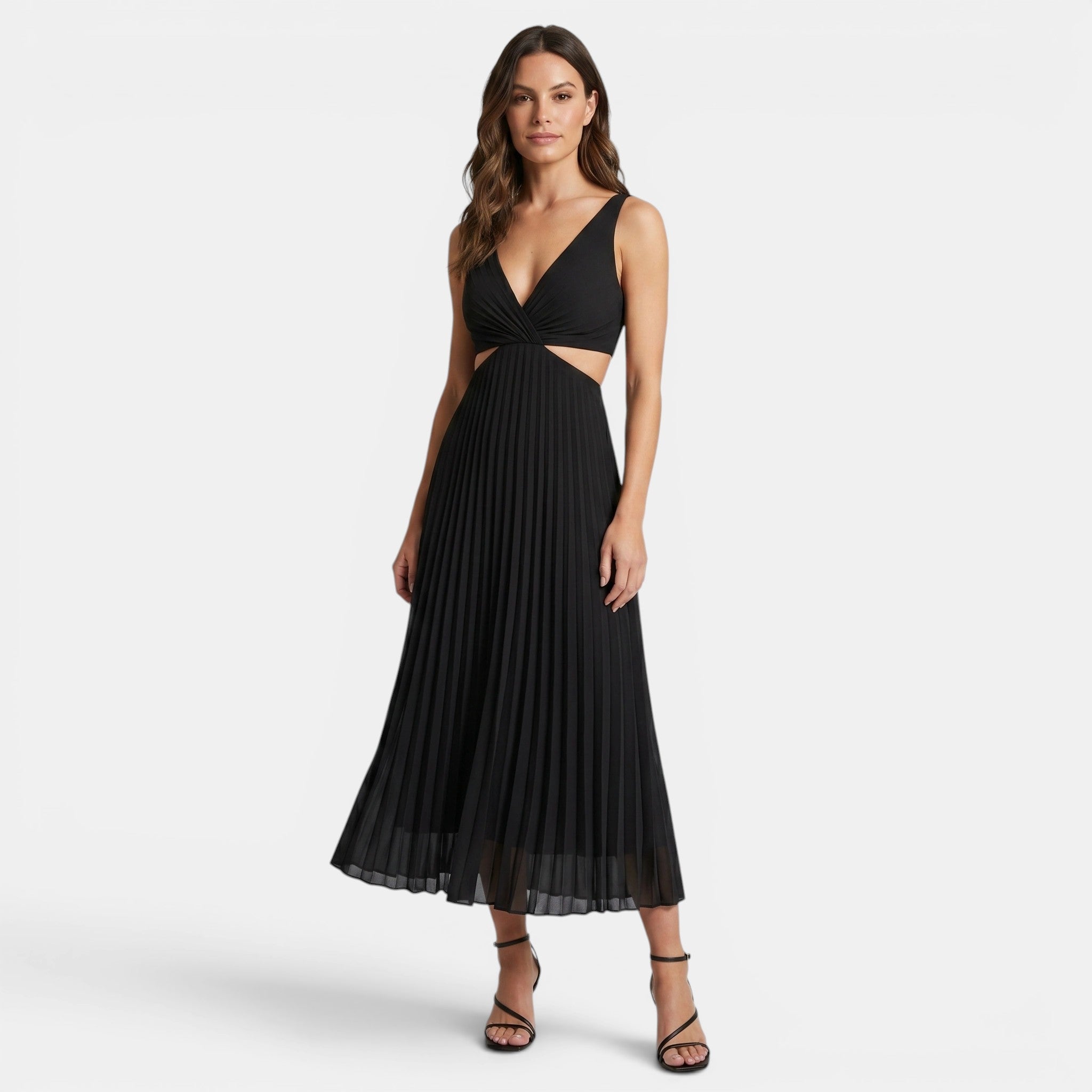 Women's Pleated Maxi Dress Elegant Wedding Guest Dress SnugBubs Australia