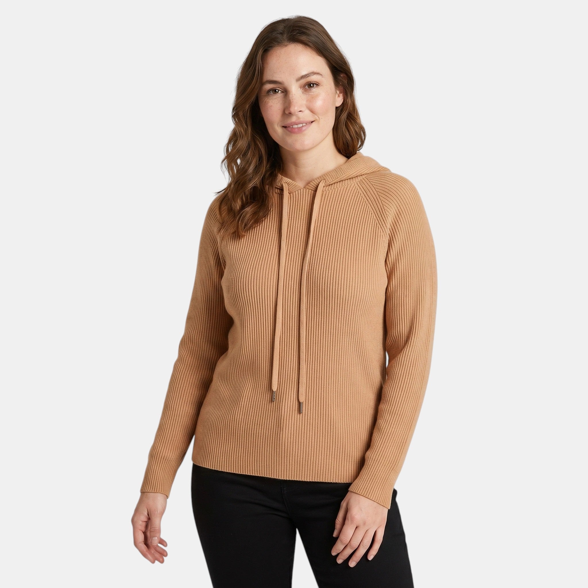 Women's Relaxed Fit Hoodie Warm Lightweight Knit Sweater SnugBubs Australia