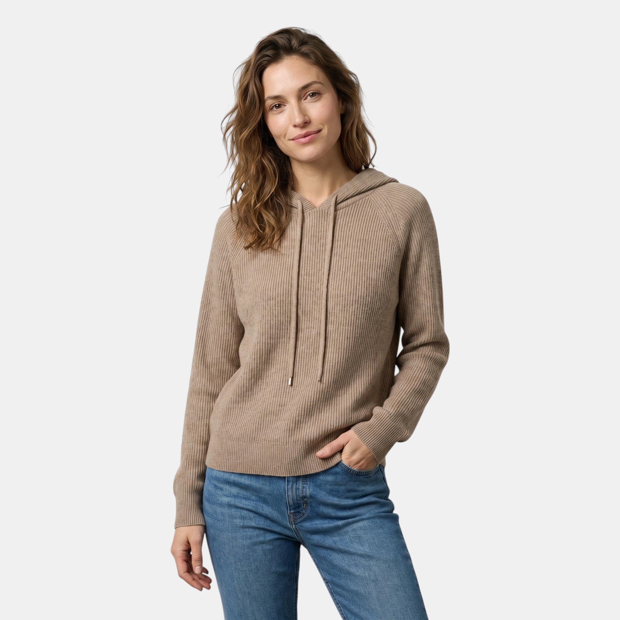 Women's Relaxed Fit Hoodie Warm Lightweight Knit Sweater SnugBubs Australia