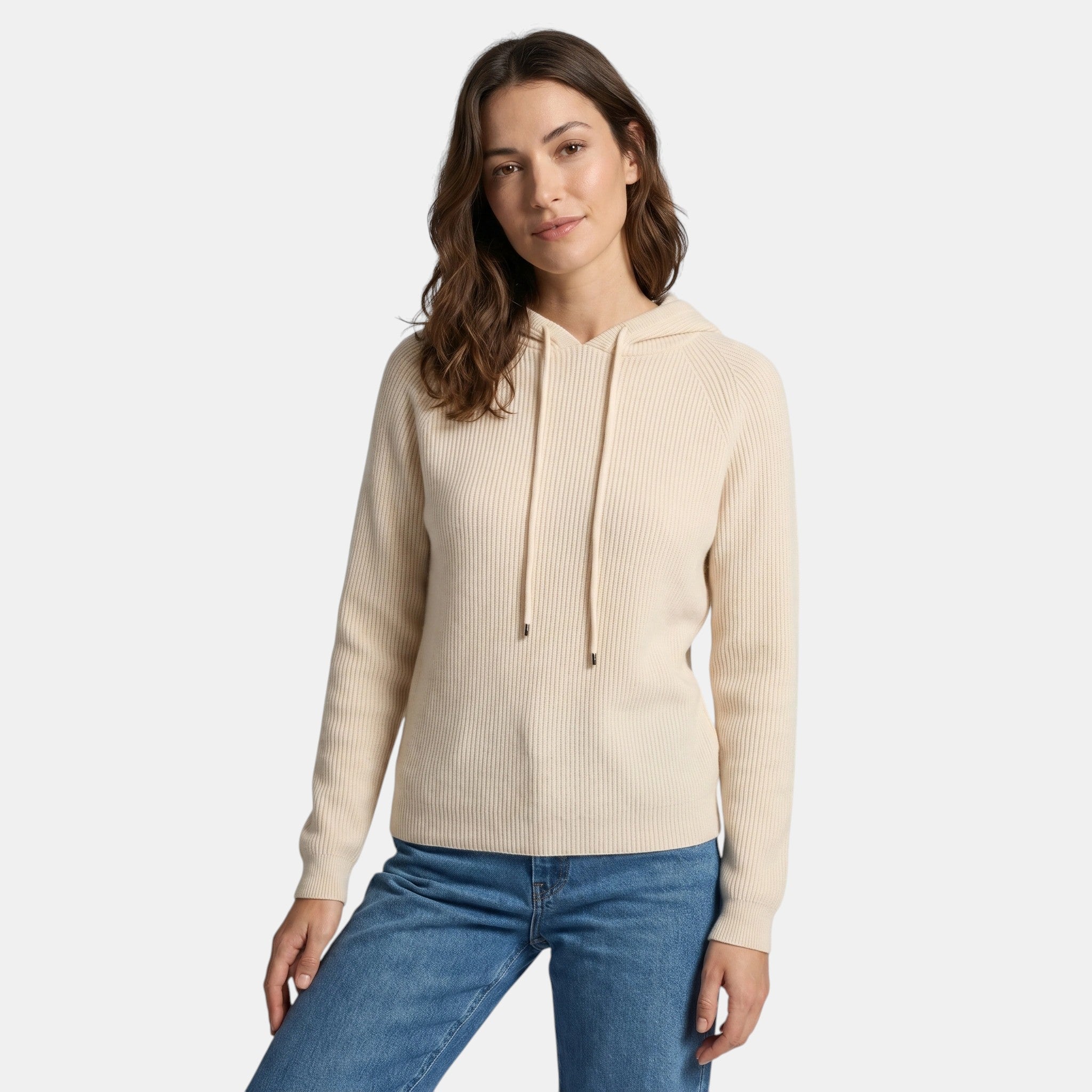 Women's Relaxed Fit Hoodie Warm Lightweight Knit Sweater SnugBubs Australia