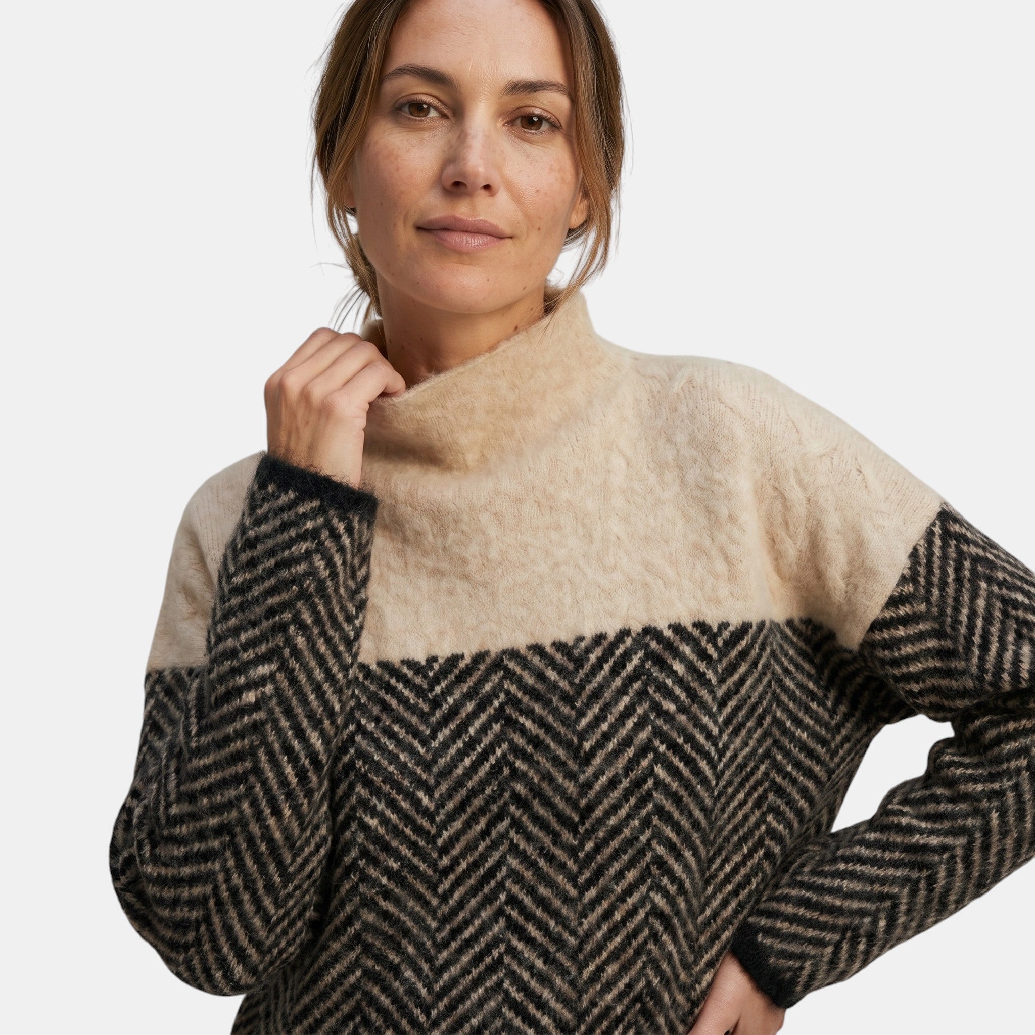 Women's Relaxed Fit Turtleneck Pullover Sweater SnugBubs Australia