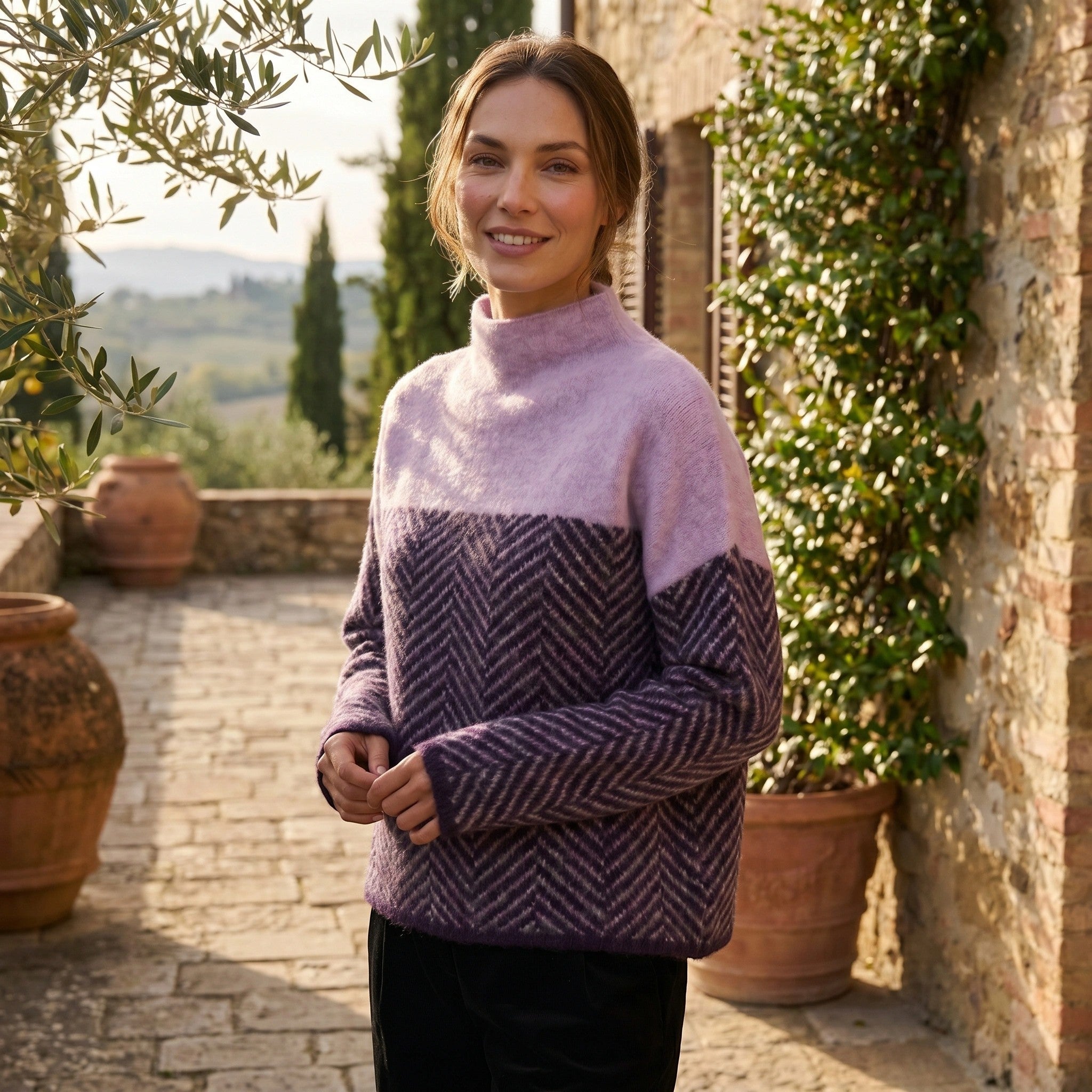 Women's Relaxed Fit Turtleneck Pullover Sweater SnugBubs Australia