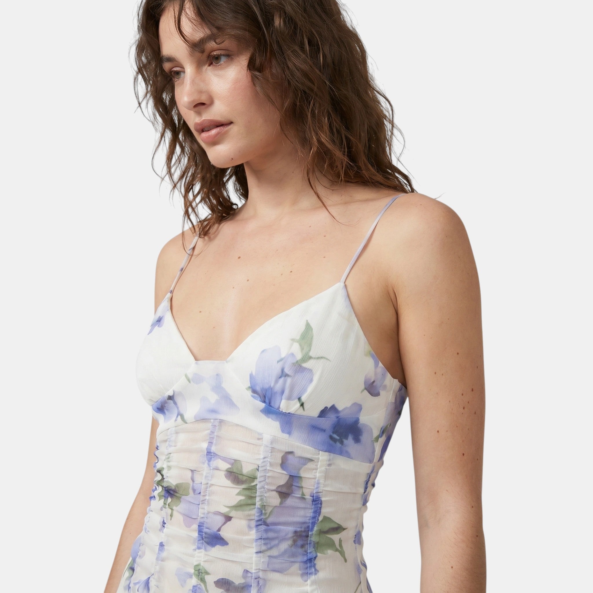 Women's Ruffled Maxi Dress Flowing Floral SnugBubs Australia
