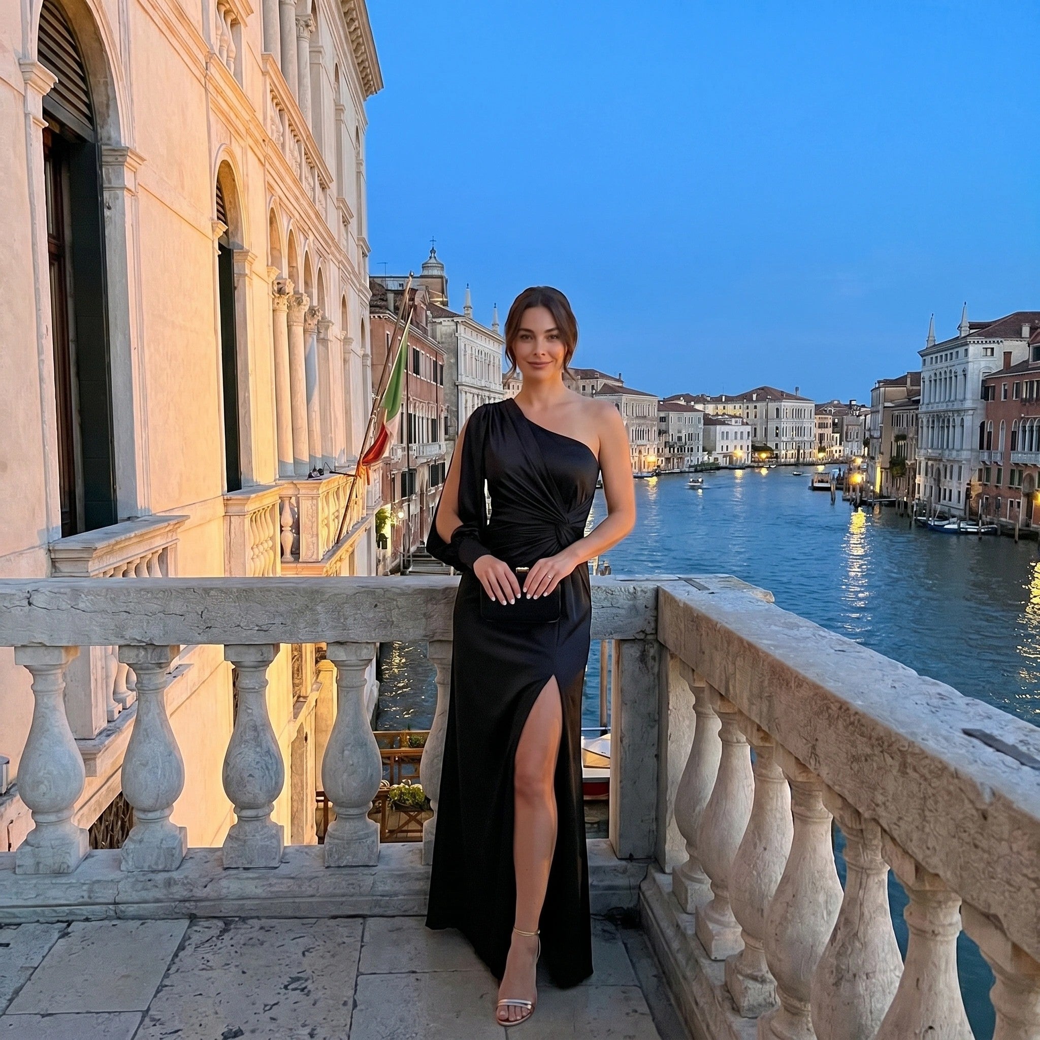 Women's Satin Maxi Dress Elegant Evening Gown SnugBubs Australia